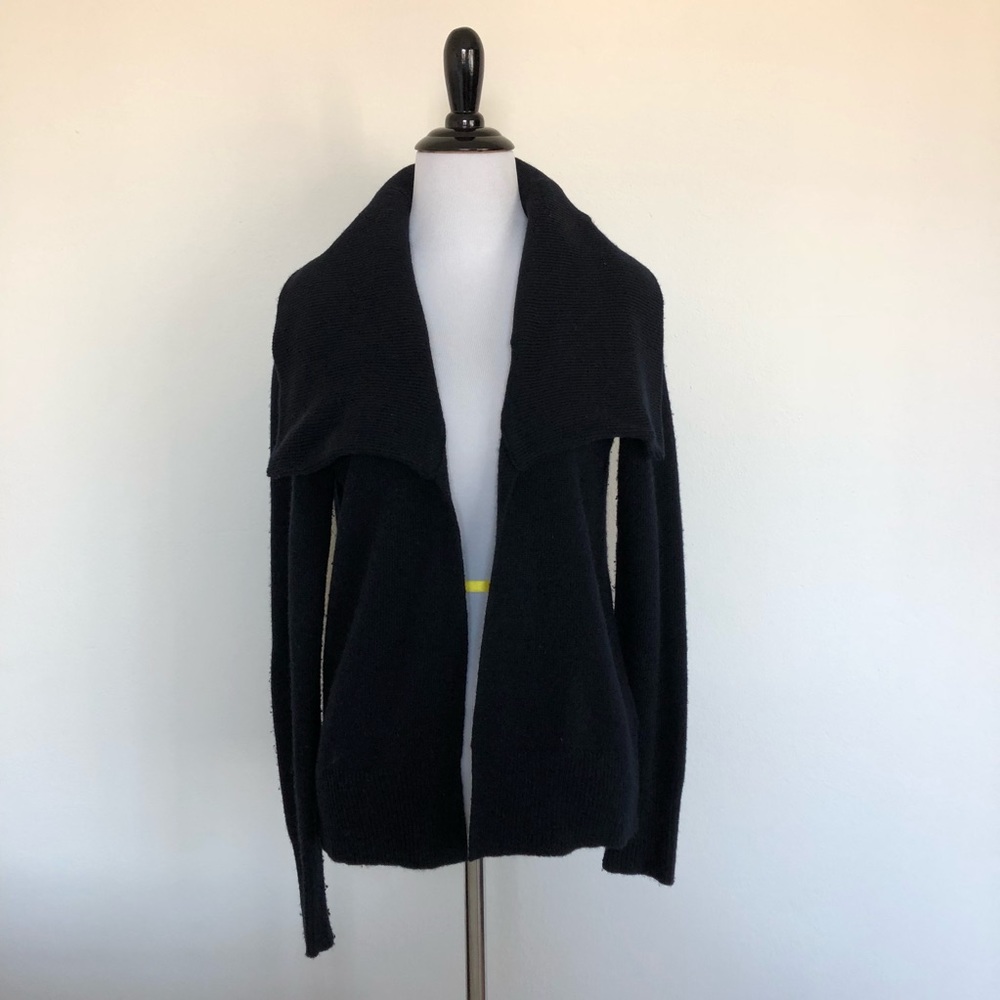 J. Crew wide collar open cardigan - navy M